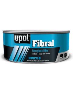 UPO0753 image(0) - U Pol Products FIBRAL UP0753 Fiberglass Filler, 600 mL Can, Yellow, Fibrous/Paste