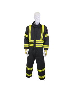 OBRGES8-CVL-4XL-ES image(0) - OBERON Coveralls - Gas Extraction - GES8+ - With Escape Strap - Color: Black - Size: 4XL