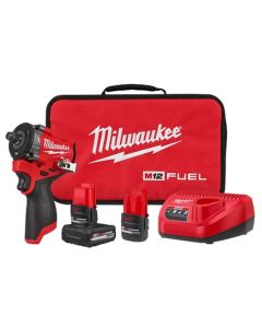 MLW2563-22 image(1) - Milwaukee Tool M12 FUEL Stubby 1/2" Impact Wrench Kit