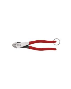 KLED2288TT image(0) - Klein Tools Diagonal Cutting Pliers, High-Leverage, Tie Ring, 8-Inch