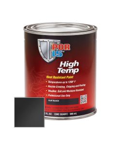 POI44101 image(0) - POR-15 INC 44101 Heat Resistant High Temperature Paint, 1 gal Can, Flat Black, Liquid, 4 hr Curing