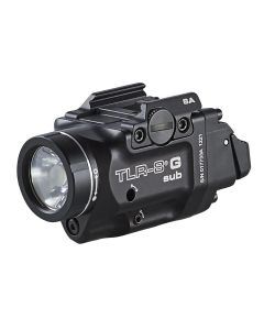 Streamlight TLR-8 sub Rail Mounted Tactical Light with Green Laser for SIG SAUER P365 and P365 XL Handguns, Black