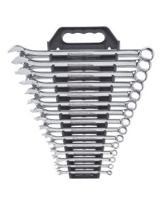 KDT81901 image(1) - GearWrench 15 Piece 12 Point Long Pattern Combination SAE Wrench Set
