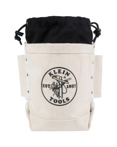 KLE5416TFR image(0) - Klein Tools Tool Bag, Flame Resistant Bolt Bag, No. 4 Canvas, 5 x 10 x 9-Inch
