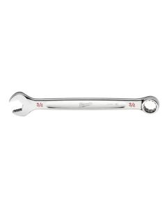 MLW45-96-9424 image(1) - Milwaukee Tool 3/4" SAE Combination Wrench, 12-Point, Steel, Chrome, Ergonomic, I-Beam Handle