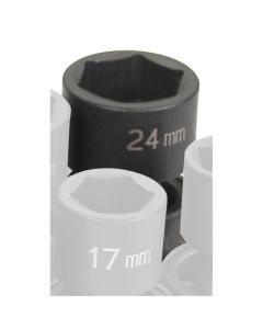 GRE2024UM image(1) - Grey Pneumatic 1/2" Drive x 24mm Standard Universal Socket