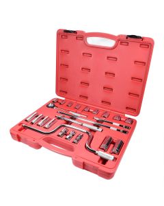 KTI22023 image(1) - K Tool International Socket Set Pro 23 Piece 3/8 in. Dr Chrome