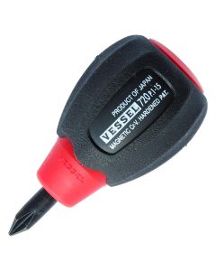 Vessel Tools No.720 Super Cushion Stubby Screwdriver PH1x15