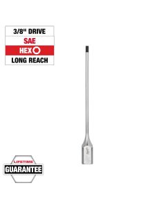 MLW45-34-1075 image(0) - Milwaukee Tool 3/8 Inch Drive 9/64 Inch Long Hex Bit Socket