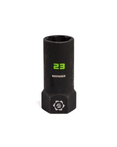 GETXCM23D image(0) - Grip Edge Tools 23mm 1/2" Dr RPT socket extractor with FORS (deep length)