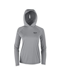 MLWF550G-2X image(1) - Milwaukee Tool WMNS WORKSKIN HOODED SHIRT GRAY 2X
