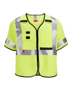 MLW48-73-5324 image(0) - Milwaukee Tool AR/FR Cat. 1 Class 3 High Visibility Yellow Safety Vest - 4XL/5XL