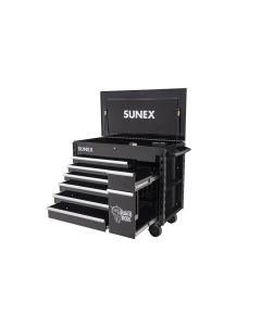 SUN8065PCBK image(1) - SUNEX Juic-d Box 7 Drawer Power Cart w/Dedicated power tool storage and Power
