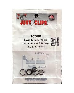 Just Clips 12PACK 3/8 ANVIL RETAINER CLIP REFILL KIT