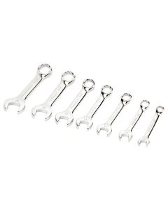 WLMW30607 image(0) - Wilmar Corp. / Performance Tool 7 pc. Metric Stubby Wrench Set