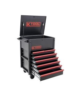 KTI75122 image(1) - K Tool International Service Cart Premium 7 Drawer 750 lb. (Matte Black)