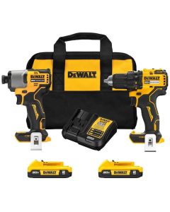 DWTDCK226D2 image(1) - DeWalt ATOMIC 20V MAX Brushless Compact Drill/Driver and Impact Driver Combo Kit