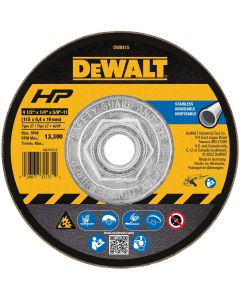 DEWALT Stainless Steel Grinding Wheel, 4-1/2 X 1/4 X 5/8-11-Inch