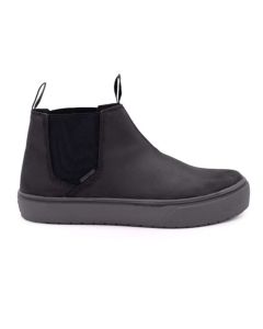 FSIAW7101-9D image(0) - AIRWALK VENICE - Mens Leather Chelsea Slip On - CT|EH|SF|SR - Black / Forged Iron - Size: 9 - D - (Regular)