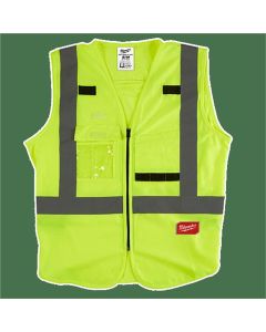 MLW48-73-5024 image(2) - Milwaukee Tool Class 2 High Visibility Yellow Safety Vest - 4XL/5XL