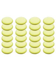 Wizards Products 11009 Round Applicator Pad, 4 in Overall Dia, Yellow