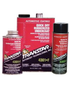 Transtar Autobody Products 4364-F Quick Dry Rubberized Undercoat, 1 qt Can, Black