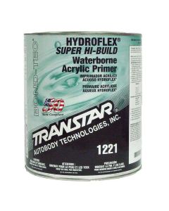 Transtar Autobody Products 1221 - Hydroflex Super High-Build Waterborne Flexible Primer 1 Gallon Round Can Satin Black
