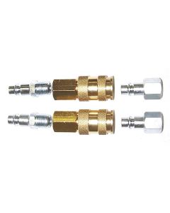 MILS217 image(0) - Milton Industries 6 pc. "V" Style Hi-Flow Coupler Kit