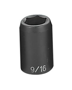 GRE2018R image(0) - Grey Pneumatic 1/2" Drive x 9/16" Standard Socket