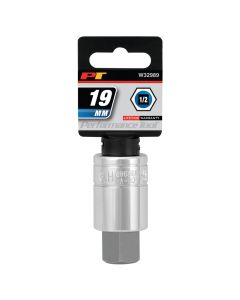 WLMW32989 image(1) - Wilmar Corp. / Performance Tool 1/2" Dr. 19mm Hex Bit Socket