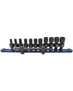 AST78111 image(0) - Astro Pneumatic 12pc 1/4" Square & Hex Drive Magnetic Universal 6pt Impact Socket Set for Impact Wrenches & Drivers