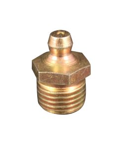 Milton Industries Grease Fitting 1/4"- 18 Pipe threads, Short - Straight , 5-pk