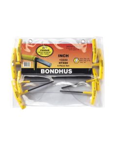 BND13332 image(0) - Bondhus Corp. 8pc Set Graduated T-Hnds 3/32-
