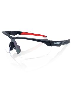 JCK45003 image(0) - Jackson Safety Safety Glasses - HyperGuard H-Series - Clear 2.0 Readers Lens - Black Half Frame - STA-CLEAR Anti-Fog