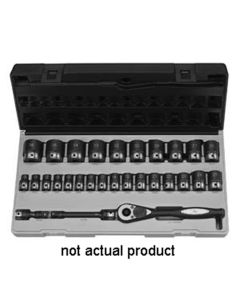 Grey Pneumatic 1/2" Drive x 24mm Standard Duo-Socket - 6 Point