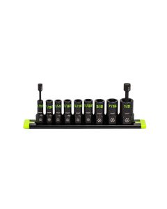 GETXAS9S image(1) - Grip Edge Tools 9-PC 1/4" Drive SAE RPT Socket Extractor set (Standard Length)