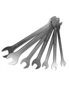 VIMMFW100 image(1) - VIM Tools Metric Flat Wrench Set, 7 Piece 6 mm Thru 19 mm, Open End, Thin Flat Design