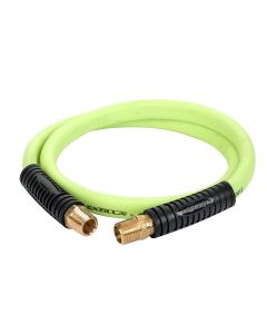 LEGHFZ1204YW4S image(1) - Legacy Manufacturing Flexzilla Whip Hose with Swivel, 1/2" x 4', 1/2" MNPT Swivel x 1/2" MNPT Fittings