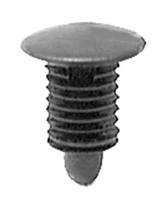 AUVECO 14921 Single Head Weatherstrip Retainer, 10 mm Dia Bottom Head, Nylon, Black