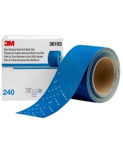 3M Hookit Blue Abrasive Sheet Roll Multihole (4PK)