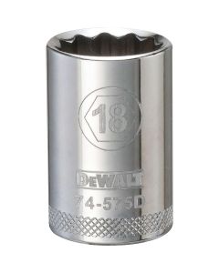 DEWALT 001Pc 12Dr Socket-12Pt-18