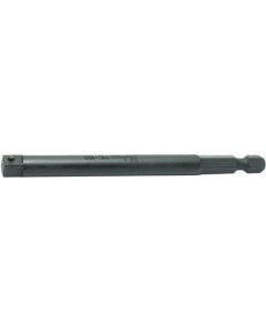 KKN110-100P image(0) - Ko-ken USA 110-100P 1/4 Hex Dr. Adaptor 1/4 Square Length 100mm Pin type