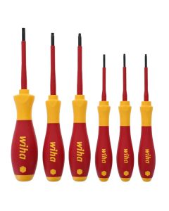 WIH32590 image(0) - Wiha Tools 6 Piece Insulated SoftFinish Torx Screwdriver Set