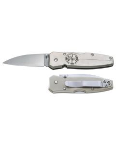 KLE44002 image(0) - Klein Tools Lightweight Lockback Knife, 2-3/8-Inch Drop Point Blade, Black Handle