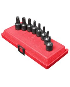 SUNEX SOCKET SET IMP 1/2DR INTERNAL STAR 8PC