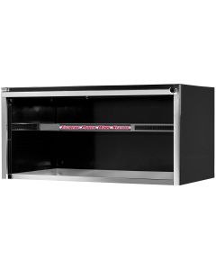 EXTEX5501HCQBKCR image(0) - Extreme Tools EXQ Series 55in W x 30in D Professional Extreme Power Workstation Hutch  Black w Chrome Handle