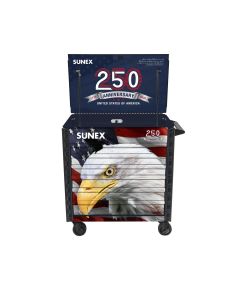 SUN8056FDBLUSA image(0) - SUNEX Premium Full Drawer Service Cart - 250th