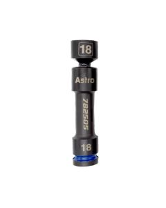 Astro Pneumatic 1/2 Inch Drive 18mm 12-Point Pinless Heavy-Duty Driveline Impact Socket