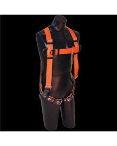 SRW800100 image(0) - FALL SAFE Safety Harness - A-SERIES - Vest Style - Back, Pass Through, Tongue Buckle - Size: Small