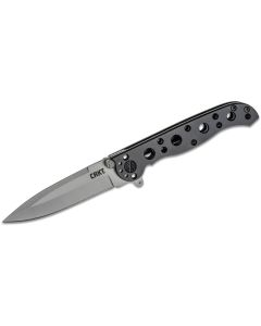 CRKM16-01S image(0) - CRKT (Columbia River Knife) M16-01S 8Cr14MoV Bead Blast Plain Blade Folding Knife with Frame Lock Stainless Steel Handle - Black/Silver